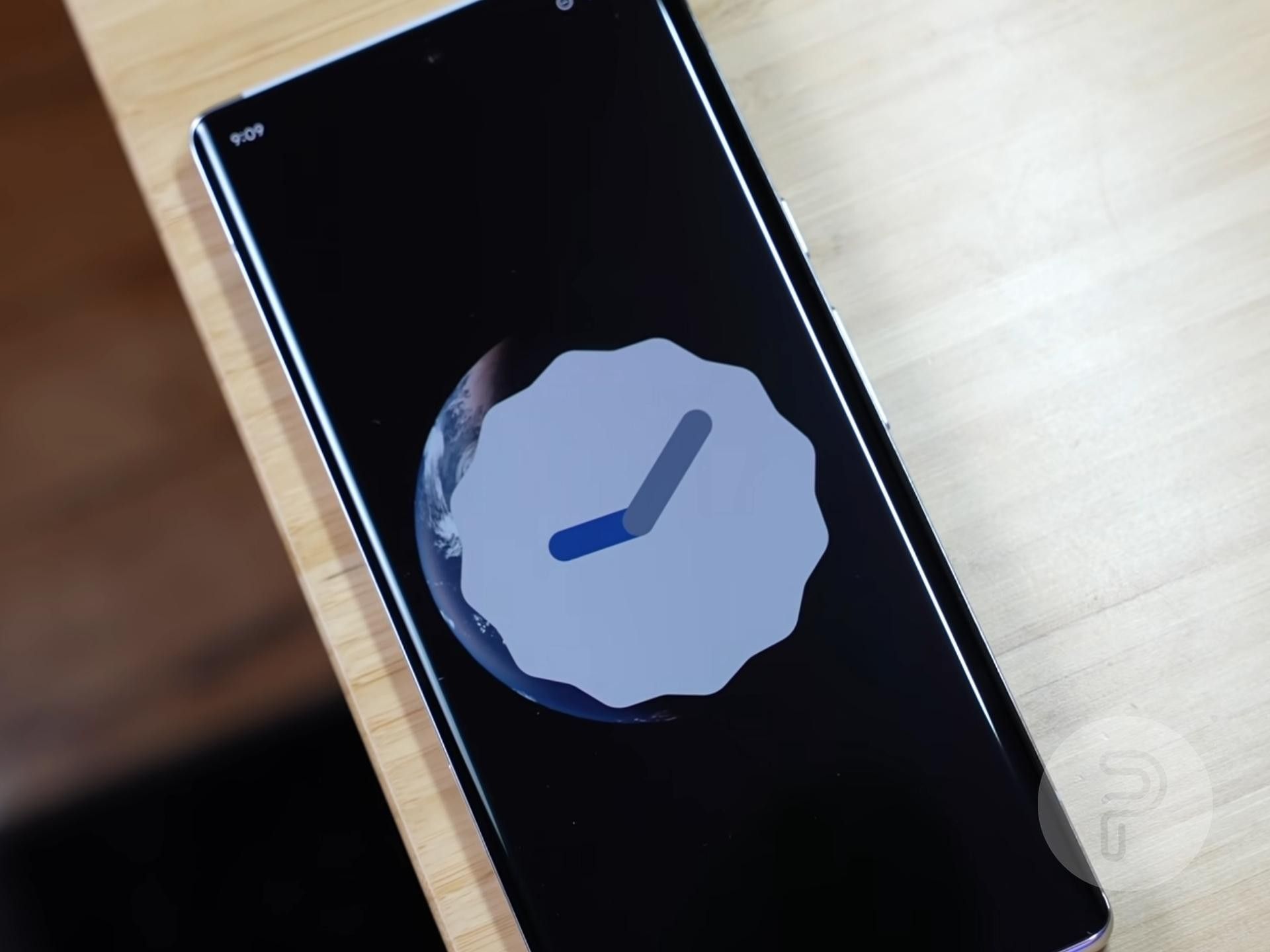 Display of Pixel 6 Pro showing the Android 12 Easter Egg