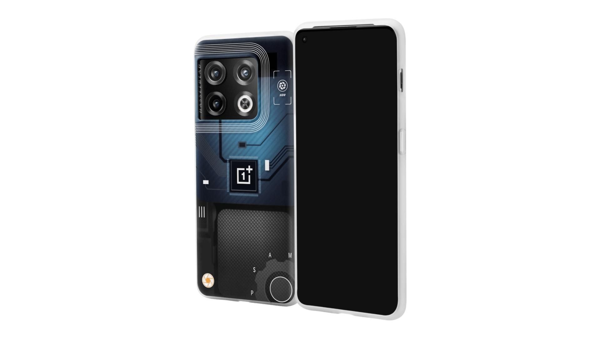OnePlus 10 Pro için Quantum Photography Case'in önünü ve arkasını gösteren resim