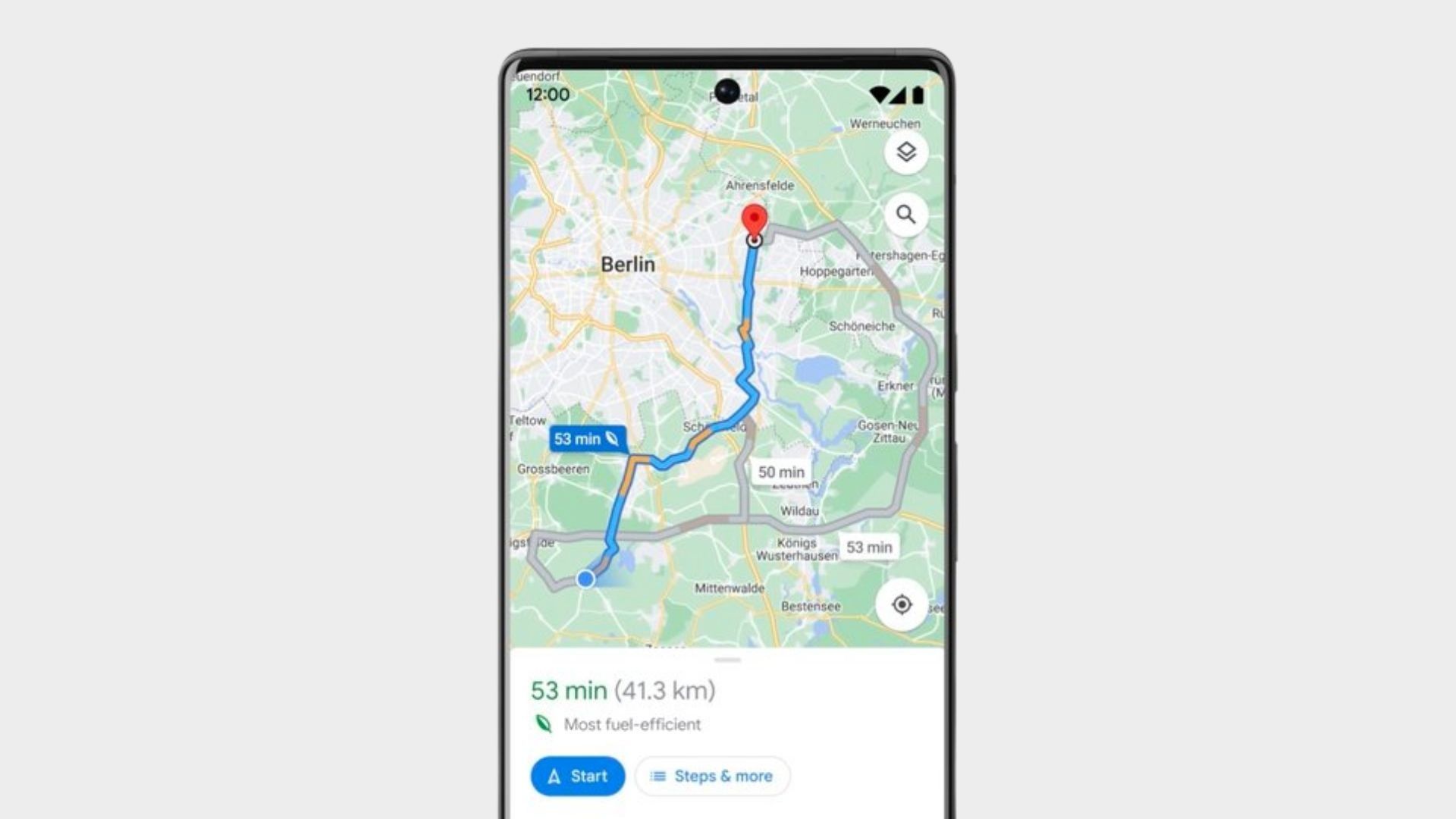 Google Haritalar Çevre Dostu Yönlendirme
