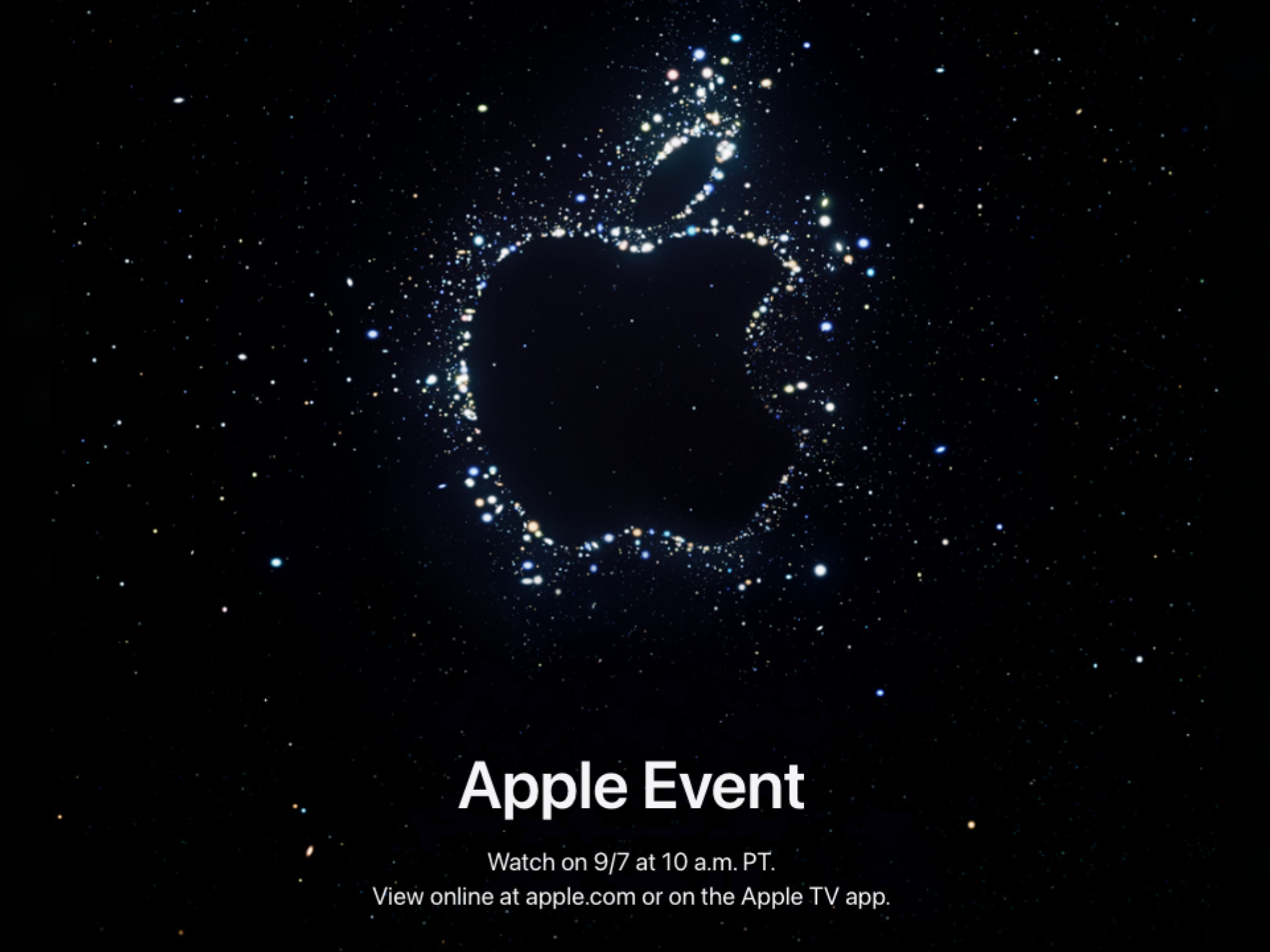 Apple 2022 September event invitation