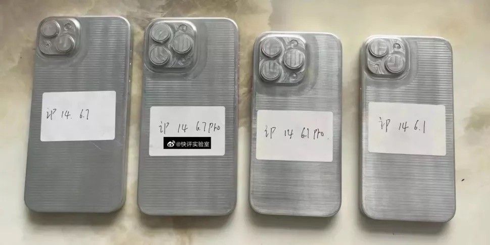 iPhone 14 Lineup Molds